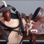FI141-F WESTERN BARREL RACING TRAIL SADDLE 15" WITH HEADSTALL BREAST COLLAR SET