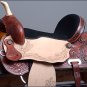 FI141-F WESTERN BARREL RACING TRAIL SADDLE 15" WITH HEADSTALL BREAST COLLAR SET