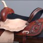 FI141-F WESTERN BARREL RACING TRAIL SADDLE 15" WITH HEADSTALL BREAST COLLAR SET