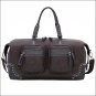 AMERICAN WEST LEATHER BANDANA LAKE TAHOE CARRY ALL TRAVEL LUGGAGE BAG CHARCOAL