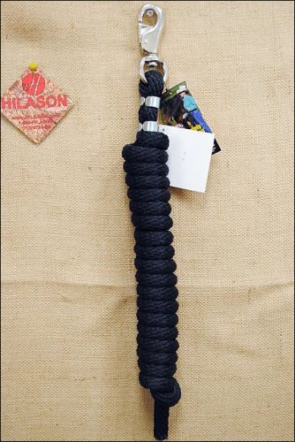 10 FEET POLY LEAD ROPE WITH NICKEL PLATED BULL SNAP WEAVER LEATHER