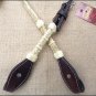 HILASON WESTERN RAWHIDE BRAIDED LEATHER HORSE ONE EAR BRIDLE HEADSTALL MAHOGANY