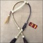 HILASON WESTERN RAWHIDE BRAIDED LEATHER HORSE ONE EAR BRIDLE HEADSTALL MAHOGANY