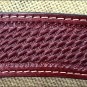 HILASON WESTERN HAND TOOL BASKET WEAVE LEATHER HORSE BREAST COLLAR MAHOGANY