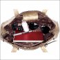 AMERICAN WEST TOOLED LEATHER ROSEWOOD LADIES TOTE SHOULDER HAND BAG PURSE