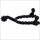 HILASON BLACK STEEL TWISTED WIRE MEN'S SPUR