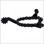 HILASON BLACK STEEL TWISTED WIRE MEN'S SPUR