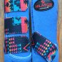 MEDIUM HILASON AZTEC BLUE HORSE FRONT REAR LEG PROTECTION SPORTS BOOT 4 PACK