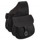 12 X 12 TOUGH 1 SKIRTING LEATHER SADDLE BAG 4 1/2" GUSSET BLACK