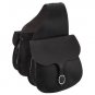 12 X 12 TOUGH 1 SKIRTING LEATHER SADDLE BAG 4 1/2" GUSSET BLACK