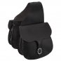 12 X 12 TOUGH 1 SKIRTING LEATHER SADDLE BAG 4 1/2" GUSSET BLACK