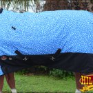 78" HILASON 1200D POLY RIPSTOP WATERPROOF HORSE WINTER SHEET BLUE GIRRAFE