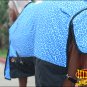 78" HILASON 1200D POLY RIPSTOP WATERPROOF HORSE WINTER SHEET BLUE GIRRAFE