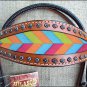 HILASON WESTERN LEATHER HORSE HEADSTALL BREAST COLLAR MAHOGANY W/ CHEVRON INLAY