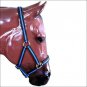 WEAVER BLUE PADDED ADJUSTABLE CHIN AND THROAT SNAP HALTER SMALL HORSE