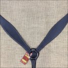 HILASON WESTERN LEATHER HORSE BREAST COLLAR - BLACK