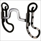 METALAB SANTA FE SQUARE PORT ARGENTINE HORSE BIT COPPER INLAY