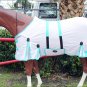 ZEBRA / WHITE HILASON UV PROTECTION AIRFLOW MESH HORSE FLY SHEET W/ BELLY STRAP