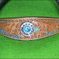 HILASON WESTERN LEATHER HORSE HEADSTALL BREAST COLLAR TAN TURQUOISE CONCHO
