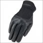 3 SIZE HERITAGE KIDS LEATHER CLASSIC SHOW STRETCH FLEXIBLE NYLON GLOVES BLACK