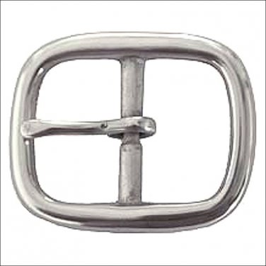 NEW HILASON 1.5 INCH  DC CENTER BAR BUCKLE NICKLE PLATED