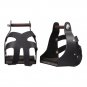TOUGH 1 ROYAL KING METAL ENDURANCE BLACK STIRRUPS PAIR W/ LEATHER GUARD 3" NECK