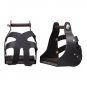 TOUGH 1 ROYAL KING METAL ENDURANCE BLACK STIRRUPS PAIR W/ LEATHER GUARD 3" NECK
