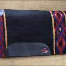 FEP213 MADE IN USA HILASON WESTERN WOOL SHOCK BUSTER SADDLE BLANKET PAD BLUE