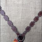 S308DB HILASON WESTERN LEATHER HORSE BREAST COLLAR DARK BROWN