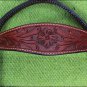 HILASON WESTERN LEATHER HORSE BRIDLE HEADSTALL MAHOGANY FLORAL CARVED