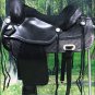 TO106BK-F HILASON TREELESS WESTERN TRAIL BARREL RACING SADDLE 17"