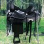 TO106BK-F HILASON TREELESS WESTERN TRAIL BARREL RACING SADDLE 17"