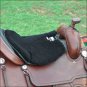 1/2" CLASSIC EQUINE WESTERN LONG FLEECE TUSH HORSE SADDLE CUSHION SEAT BLACK