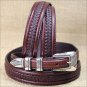 36 inch TONY LAMA BROWN LEATHER TENAYA CENTER LACED BELT