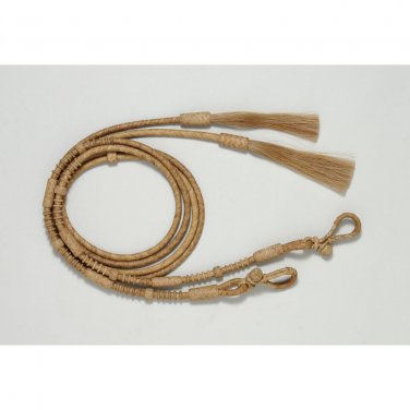 TOUGH 1 ROYAL KING HORSE  DELUXE RAWHIDE SPLIT REINS 7-1/2 FEET