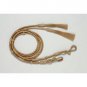 TOUGH 1 ROYAL KING HORSE DELUXE RAWHIDE SPLIT REINS 7-1/2 FEET