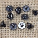 1/4" HILASON WESTERN HORSE SADDLE TACK CHICAGO SCREW BLACK PLATED 100 SET