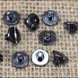 1/4" HILASON WESTERN HORSE SADDLE TACK CHICAGO SCREW BLACK PLATED 100 SET