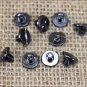 1/4" HILASON WESTERN HORSE SADDLE TACK CHICAGO SCREW BLACK PLATED 100 SET