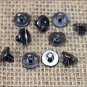 1/4" HILASON WESTERN HORSE SADDLE TACK CHICAGO SCREW BLACK PLATED 100 SET
