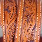 42x1 1/2" 3D NATURAL MENS WESTERN FASHION LEATHER BELT REMOVABLE BUCKLE