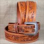 42x1 1/2" 3D NATURAL MENS WESTERN FASHION LEATHER BELT REMOVABLE BUCKLE