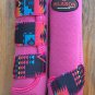 LARGE HILASON PINK AZTEC HORSE FRONT REAR LEG PROTECTION SPORTS BOOT 4 PACK