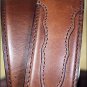 3D 54 x 1 1/2 INCH BROWN MEN'S WESTERN BASIC LEATHER BELT REMOVABLE BUCKLE