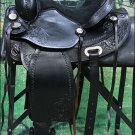 TO111BK-F HILASON TREELESS WESTERN LEATHER TRAIL PLEASURE HORSE RIDING SADDLE 14