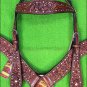M256 HILASON WESTERN LEATHER HORSE BRIDLE HEADSTALL BREAST COLLAR MAHOGANY
