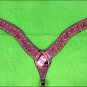 M256 HILASON WESTERN LEATHER HORSE BRIDLE HEADSTALL BREAST COLLAR MAHOGANY