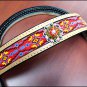 HILASON WESTERN LEATHER HORSE BRIDLE HEADSTALL BEADED INLAY W/ CONCHO