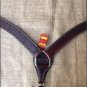HILASON WESTERN BARB WIRE LEATHER HORSE BREAST COLLAR BROWN