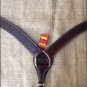 HILASON WESTERN BARB WIRE LEATHER HORSE BREAST COLLAR BROWN